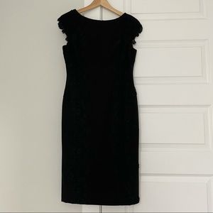 Petite Maggie London Black, Lace Cocktail Dress